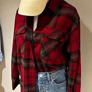 Vintage Jacob Red and Black Plaid Shirt